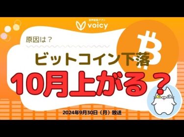 週明け下落の原因は？10月から上がる？相場関連ニュースを解説！【Voicy9月30日放送】