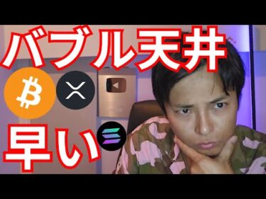 仮想通貨バブル天井は予想より早い○月です【暗号資産 ビットコイン アルトコイン】