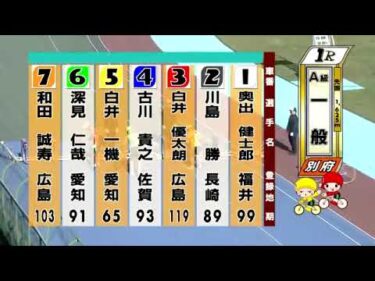 別府競輪　2024/11/20　2日目　1R