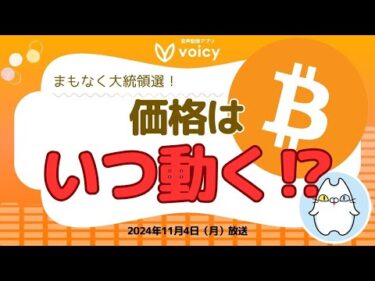 まもなく大統領選🇺🇸価格はいつ動くのか⁉️【Voicy11月4日放送】