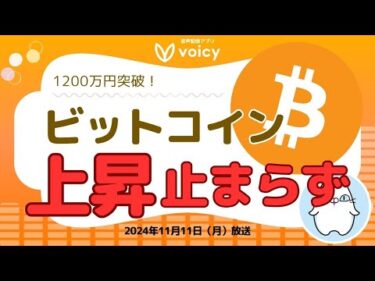 ビットコイン8万ドル（1200万円）超え‼️まだ上がるのか⁉︎【Voicy11月11日放送】