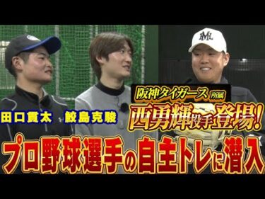 【鮫島克駿・田口貫太】プロ野球の洗礼？阪神タイガース西勇輝選手の自主トレに潜入【サメ活#23】