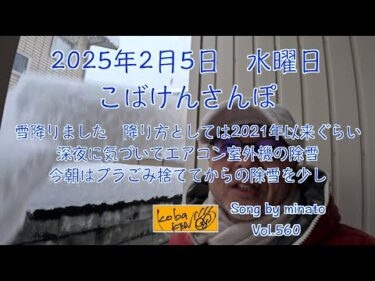 2025年2月5日　水曜日　こばけんさんぽ