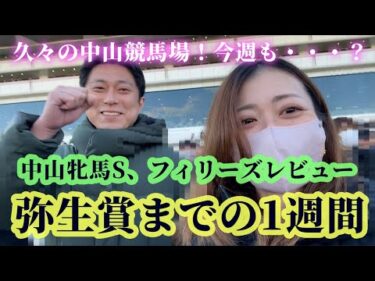 弥生賞までの1週間！久々に夫婦で中山競馬場へ。ずっと当たらないマリと好調のDの結果はいかに・・・？