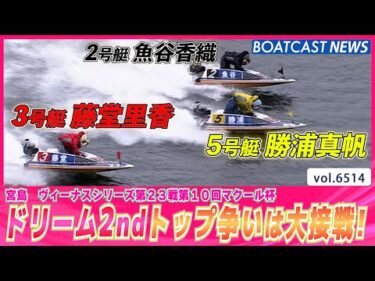 2日目ドリーム2ndトップ争いは大接戦！│BOATCAST NEWS 2025年3月13日│