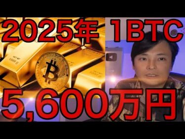金最高値に追従して2025年仮想通貨ビットコイン 40万ドル (5,600万円)、2030年1億円超え?!