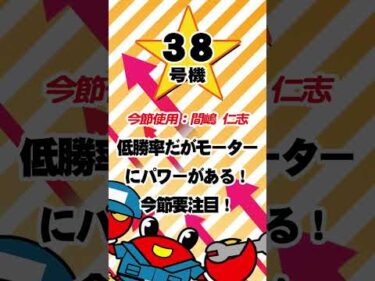 三国巧者決定戦　注目モーター　#shorts