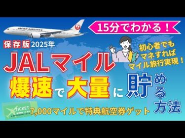 【保存版】JALマイルを爆速で大量に貯める方法。マネすれば初心者でも特典航空券で旅行できる！