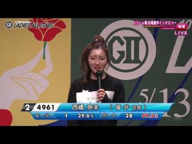 【GⅡ第10回レディースオールスタードリーム戦インタビュー】