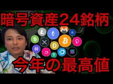 仮想通貨24銘柄チャート分析！今年の最高値は？