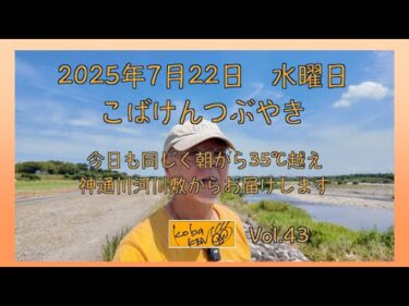 2025年7月23日　水曜日　こばけんつぶやき