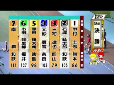 別府競輪　2025/07/30　3日目　12R