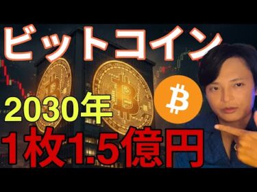 【重要】仮想通貨ビットコイン 2030年1枚1.5億円(100万ドル)到達か