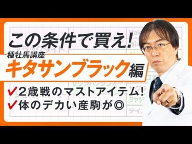 【競馬予想】超カンタン！今週から狙えるキタサンブラック産駒の買える条件【種牡馬辞典④】