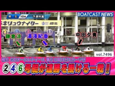 注目の10R ②④⑥号艇が連勝を掛ける一戦‼│BOATCAST NEWS 2025年9月23日│