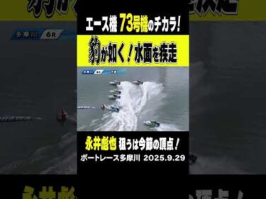 【豹が如く！】地元GⅠで気合の入る永井彪也選手！手にした相棒73号機で71代覇者へ！ #shorts #ボートレース #永井彪也