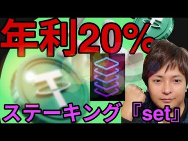 【年利20%】高利率で仮想通貨USDTをステーキングする『set』の始め方 使い方🔰DeFi Web3 ステーブルコイン