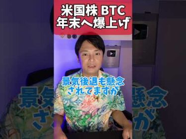 米国株やビットコイン年末へ爆上げ