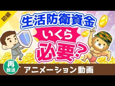 【再放送】生活防衛資金はいくら貯めれば良いか？【お金の勉強 初級編】：（アニメ動画）第419回