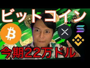 ビットコイン価格、今期22万ドル(3300万円)？他の仮想通貨も大反発！