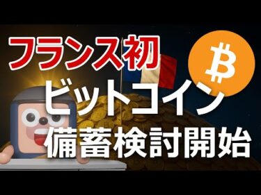 フランスがEU史上初のビットコイン準備金法案を提出。爆上げへ