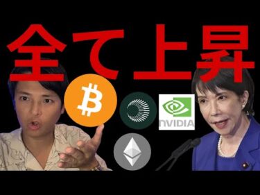 仮想通貨や株、ゴールド全て年末上昇？アルトバブル到来？高市早苗は本当に追い風か