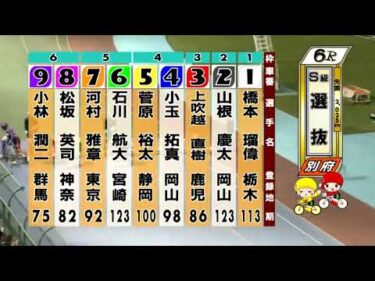 別府競輪　2025/10/19　4日目　6R