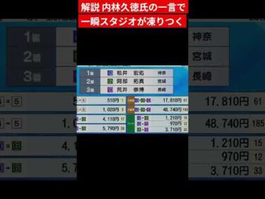 解説 内林久徳氏の一言でスタジオが凍り付く 競輪祭名場面 #shorts
