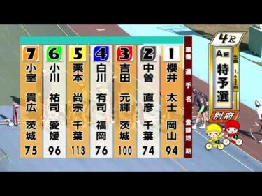 別府競輪　2025/11/29　1日目　4R