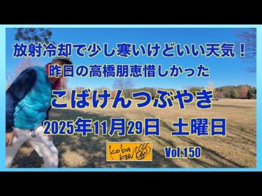 2025年11月29日　土曜日　こばけんつぶやき