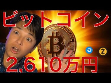 ビットコイン来年2,610万円？ZEC DASHまだ上がる？