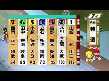 別府競輪　2025/11/09　3日目　7R
