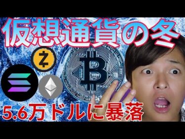 ビットコイン2026年5.6万ドルに暴落？ 仮想通貨の冬到来か。