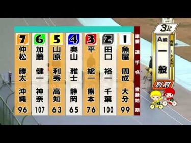 別府競輪　2025/12/24　3日目　3R