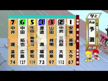 別府競輪　2025/12/30　1日目　4R