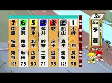 別府競輪　2025/12/15　1日目　3R