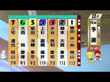 別府競輪　2025/12/15　1日目　11R