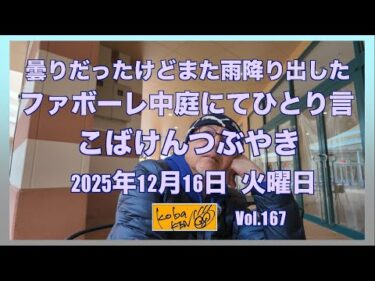 2025年12月16日　火曜日　こばけんつぶやき