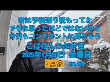 2026年1月30日　金曜日　こばけんつぶやき