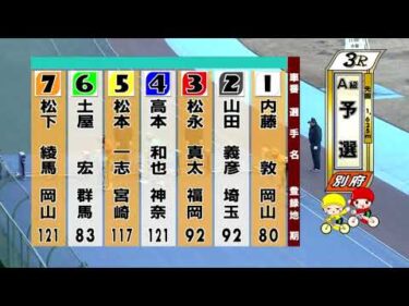 別府競輪　2026/01/30　1日目　3R