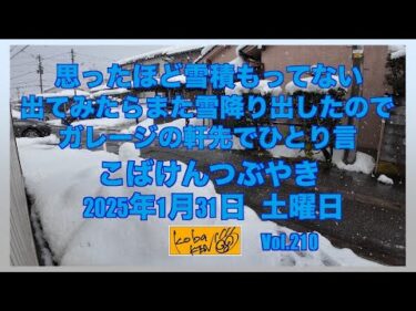 2026年1月31日　土曜日　こばけんつぶやき