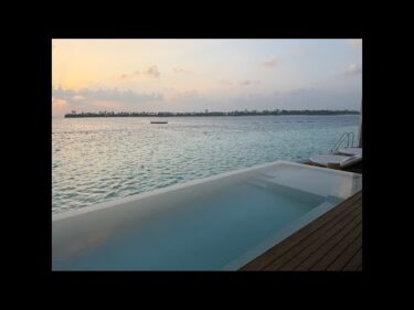 【実写】モルディブの夕日ライブ 15分間