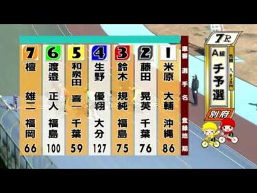 別府競輪　2026/01/09　1日目　7R