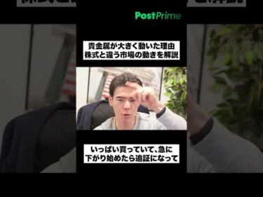 貴金属が大きく動いた理由｜株式と違う市場の動きを解説