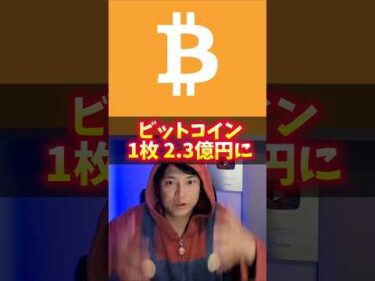 ビットコイン 1枚が2.3億円になる時期