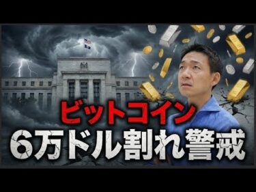 ビットコインは6万ドル割れ警戒？金・銀の下落は止まらない。