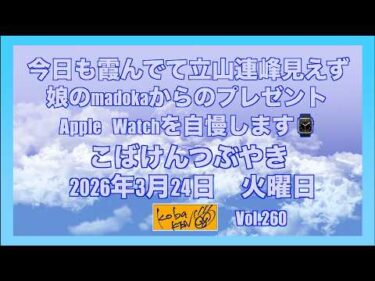 2026年3月24日 火曜日 こばけんつぶやき