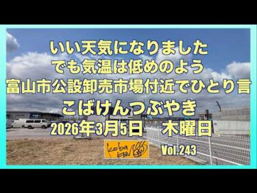 2026年3月5日 木曜日 こばけんつぶやき