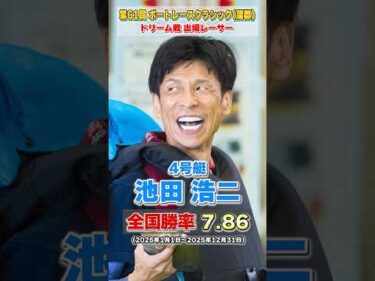 【SG開幕】第61回ボートレースクラシックドリーム戦出場レーサー【SG】