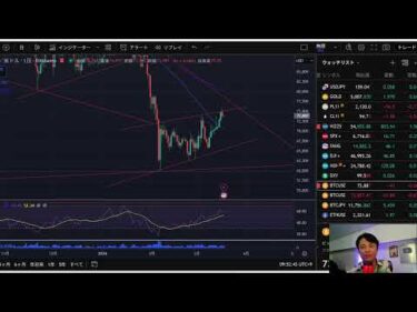 株価まだまだ暴落へ？日本株 米国株 BTC 原油 ゴールド見ながら配信！